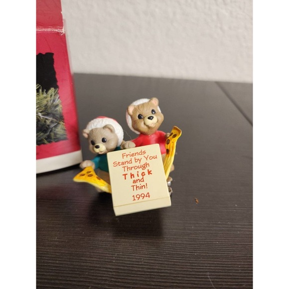 1994 Hallmark Keepsake Ornament - THICK 'n' THIN - QX569-3 - IOB. - Picture 2 of 4
